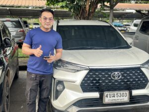รีวิวรถเช่าอุดร ลูกค้ารับรถสนามบินอุดร toyota veloz -friendscarrent