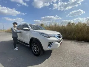 เช่ารถอุดรธานีถ่ายรูป Pre-wedding Toyota Fortuner วิวสวย FriendsCarRent | Pre-wedding photo car rental Udon Thani Toyota Fortuner beautiful view FriendsCarRent